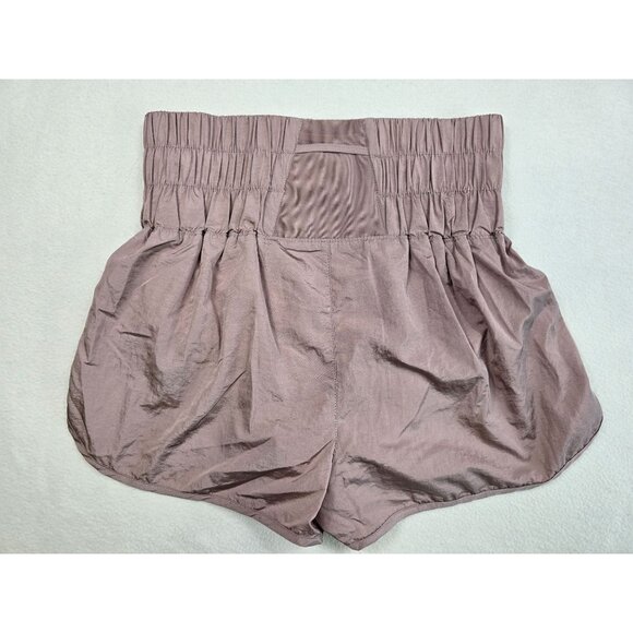 Free People Movement High-Waisted Mauve Running Shorts Activewear Medium - Picture 4 of 5